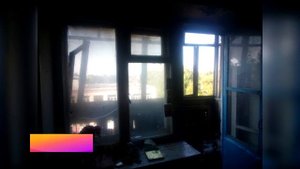 Новости UTV.  Сгорел балкон на пятом этаже