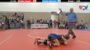 FILA Junior 55 kg / 121.25 lbs. - Christina Powell vs. Cassidy Jasperson