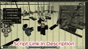 UNTITLED GYM GAME SCRIPT | UNLIMITED ENERGY ⚡ AUTOCLICK 🔥 FLUXUS 💥 ROBLOX