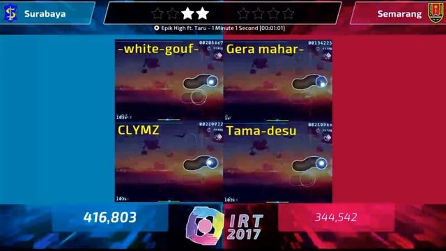 [ Highlights ] IRT 2017 | osu!standard | Quarter-Finals : Surabaya vs Semarang смотреть онлайн