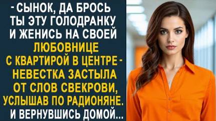 -Сынок, да брось ты эту голодранку и женись на своей любовнице с квартирой в центре - невестка...