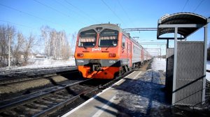 Электропоезд ЭД9М-0174. Отправление.