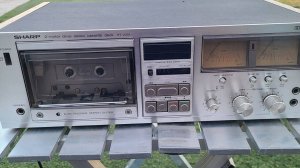 Кассетный магнитофон Sharp RT-2251 с двумя двигателями-Япония-1979-год