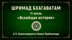 ШРИМАД БХАГАВАТАМ. 11.2 Махараджа Ними встречает девять Йогендр. часть 1