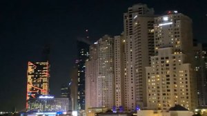 Вид с балкона на Дубай вечером!👍