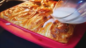 НЕВЕРОЯТНО ВКУСНЫЕ булочки с изюмом в МОЛОЧНОЙ ЗАЛИВКЕ их вы ещё не пробовали!!