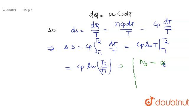 `N_(2)` gas is heated from 300 kg temperature to 600 k through an isobaric process.