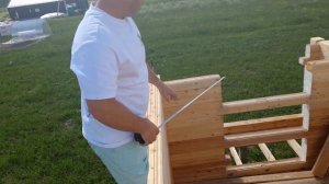 Как добиться идеально равных стен в доме из бруса.