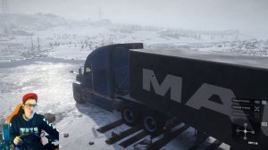 ДАЛЬНОБОЙЩИК НА ФУРЕ ПРОВАЛИЛСЯ ПОД ЛЁД! RP в SNOWRUNNER