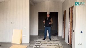 Каркасный дом в стиле БарнХаус 65м2 с тёплым водяным полом