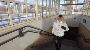 Crossdresser in public transport. The journey begins.