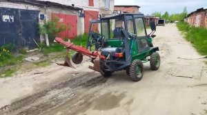 Повесили плуг ЧТЗ Уралец Т-0.2-03, Вологда 13.06.2022г.,ч.2