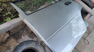 реставрация двери Daewoo nexia n 150 было стало