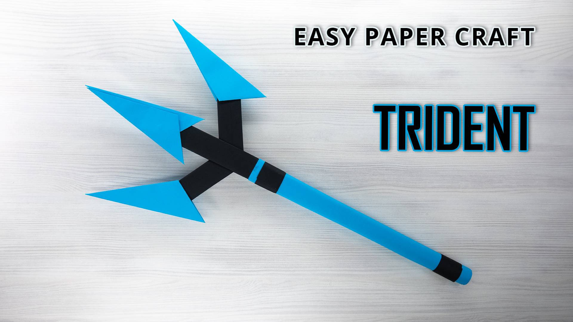 Бумажный трезубец - легкое оружие оригами
