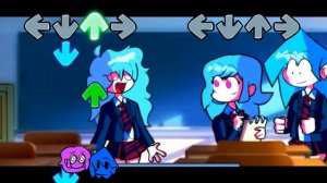 Безмолвная нота,  когда наступает очередь противника, мод меняется — Friday Night Funkin'