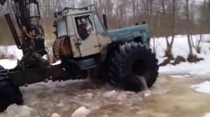 Уплыл Лесовоз Т 150 к ХТЗ