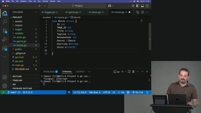 [Frontendmasters] Build a Fullstack App with Vanilla JS and Go. Day 1-1