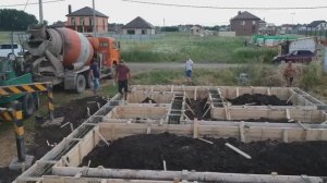 ЗАЛИВКА ФУНДАМЕНТА В КП ЯСЕНЕВО