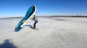 Snow wing and SNOWSKATE, Винг зимой.