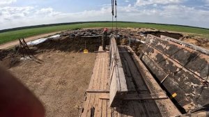 монтаж плит для силосной ямы