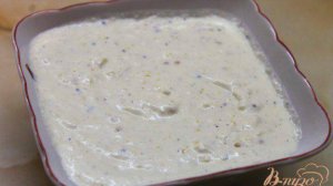 Сметанный соус с яблоком и французской горчицей
