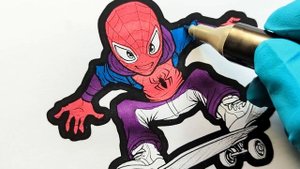 Spiderman on a Skateboard Coloring Pages/LFZ - Popsicle [NCS Release]