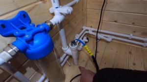 Как сделать САНУЗЕЛ В БАНЕ? Душевая, бойлер, септик, слив из труб на зиму в посёлке Шевлягино