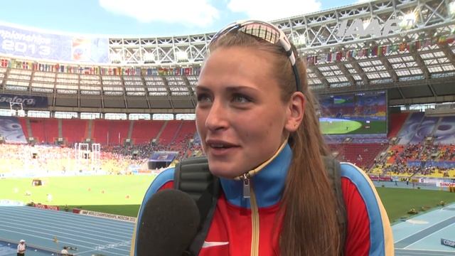 Moscow 2013 - Viktoriya SUDARUŠHKINA RUS - Javelin Throw Women - Qual B смотреть онлайн