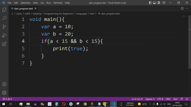 Dart Tutorial #10 - Logical Operators in Dart Programming