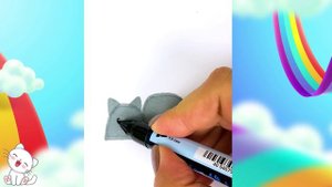 Нарисовать котика из буквы В и многое другое