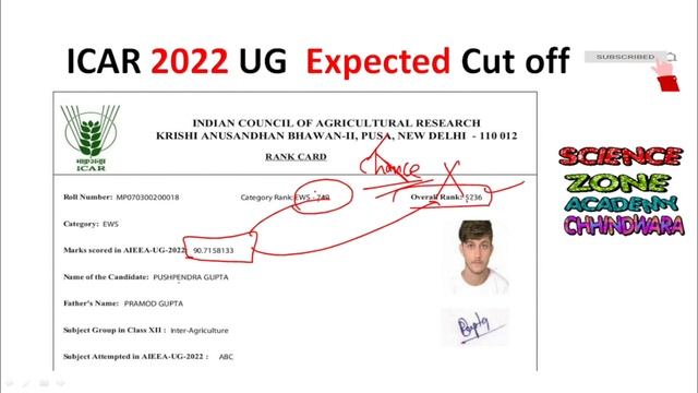 ICAR 2022 Safe Rank? | ICAR Rank Card 2022 | icar counseling 2022 registration date? | icar 2022-23