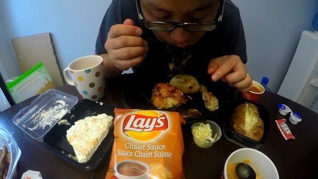 SWISS CHALET Mukbang/Eating Show *ASMR* смотреть онлайн