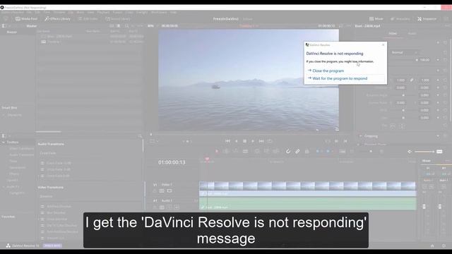 DaVinci Resolve Fairlight Freezing Issue - (Solved) смотреть онлайн