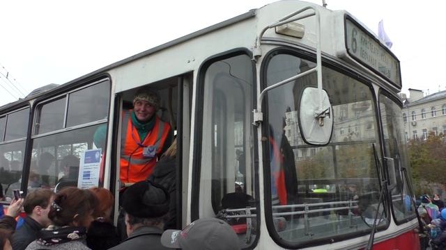 Парад ретро-троллейбусов. Москва, Фрунзенская набережная, 24.10.2015