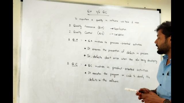 Software Testing in Telugu Part-8 | Quality assurance Vs Quality control | Software Testing | Telug