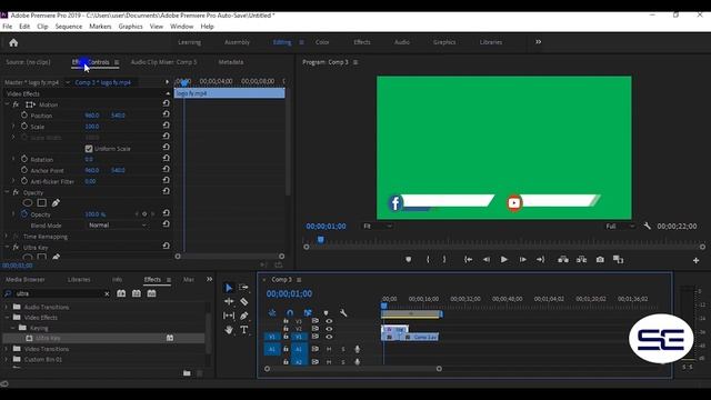 របៀបកាត់Background (Ultra Key) | Adobe Premiere cc 2019 смотреть онлайн