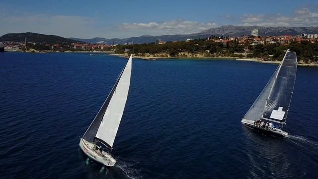 Split, Croatia - Sailing, regata Sv. Duje 4K смотреть онлайн