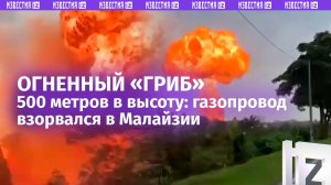 Огненный столб – полкилометра: оглушающе мощный взрыв газопровода. Безумные кадры из Малайзии