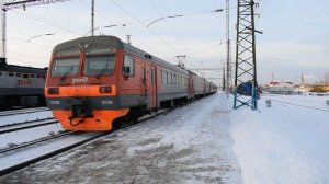 Электропоезд ЭД9М-0039(ЭД9М-003404).Покатушки от Барнаула до 226км,Присягино до Развилки+отправлени