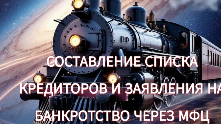 СОСТАВЛЕНИЕ СПИСКА КРЕДИТОРОВ И ЗАЯВЛЕНИЯ НА БАНКРОТСТВО ЧЕРЕЗ МФЦ