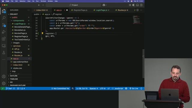 [Frontendmasters] Build a Fullstack App with Vanilla JS and Go. Day 2-2