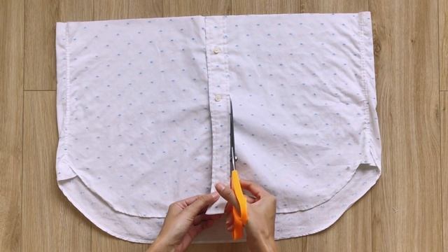 DIY Refashion Men's shirt into 2 piece Summer set (Puff sleeve bustier top + Ruffle mini skirt) смотреть онлайн