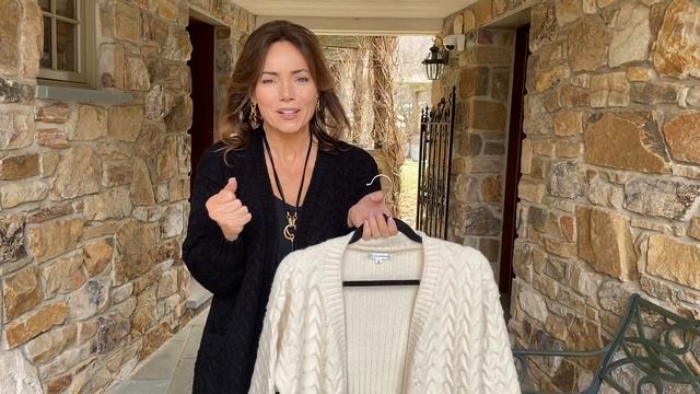 Long Cable Knit Cardigan смотреть онлайн