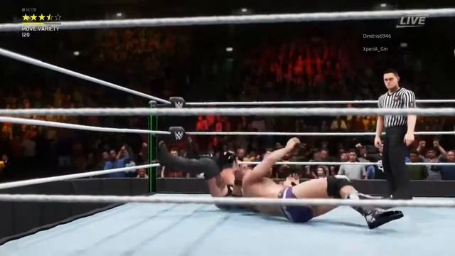 WWE 2K20 Online Universe League No way out highlights : Alister Black vs Cesaro