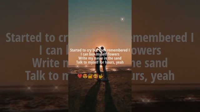 Flowers- Miley Cyrus Official Video Lyrics foryou viral mileycyrus lyrics