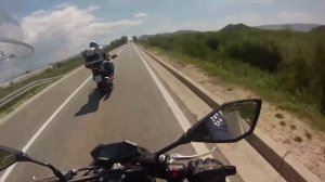 Kawasaki GTR 1400 vs Z800 acceleration GoPro