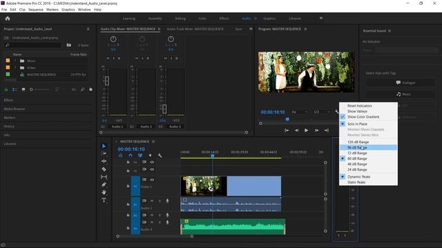 Advanced Adobe Premiere Pro tutorial | Understand audio level смотреть онлайн