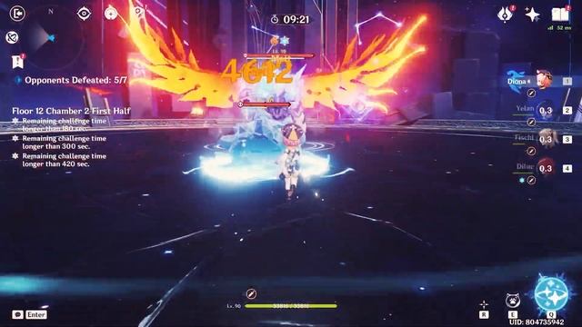 Diluc Overload and Melt | Abyss 2.8 floor 12 Full Star Clear | High EM Team смотреть онлайн