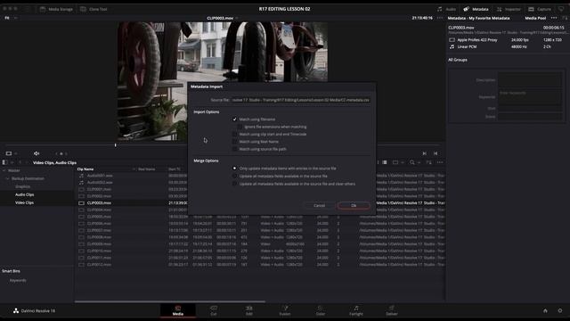 DaVinci Resolve 18 - Edit Preparation and Organization (Lesson 2) смотреть онлайн