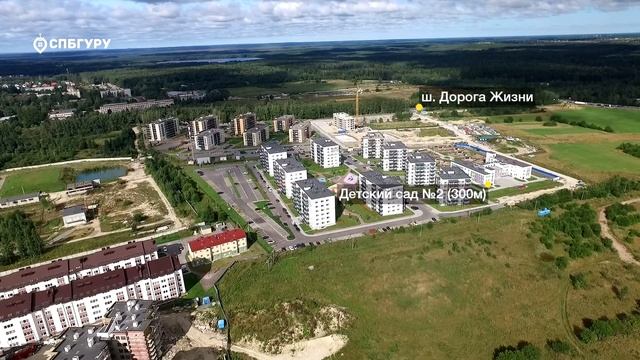 ЖК «Ассорти» — аэросъемка СПБГуру. Сентябрь 2017.